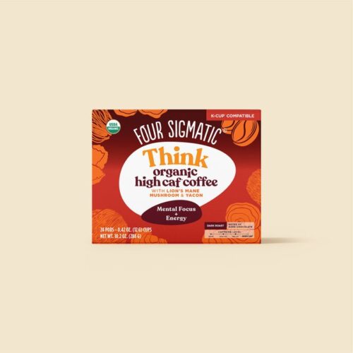 Four Sigmatic Organic Think High Caf Coffee Pods Box- 24 count