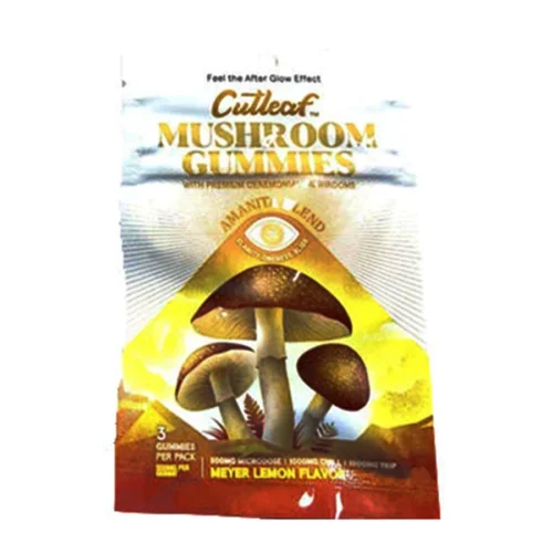 Meyer Lemon Cutleaf Mushroom Gummies Amanita Blend 500mg