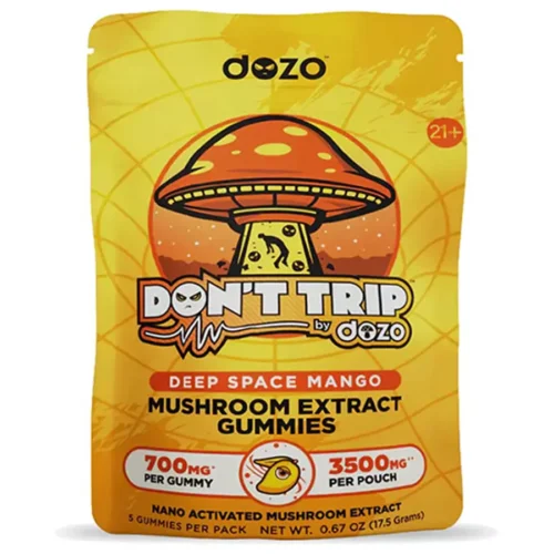 Deep Space Mango Dozo Don’t Trip Mushroom Gummies 3500MG