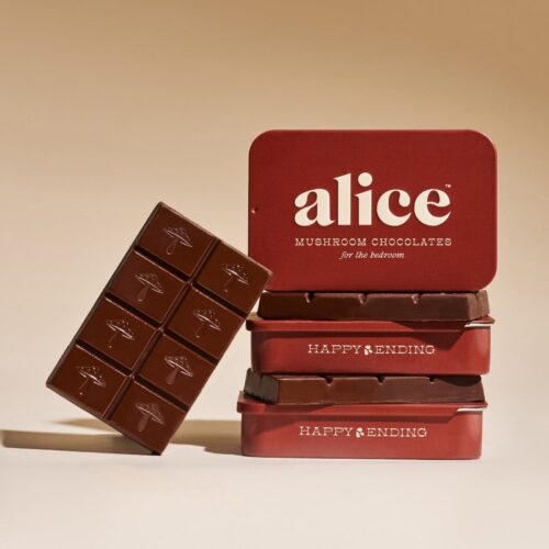 Alice Mushrooms Chocolate Happy Ending – 1 Tin (16 Doses)