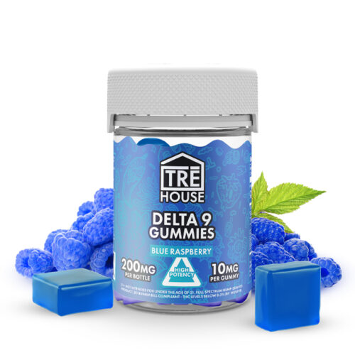 Blue Raspberry Delta 9 THC Gummies